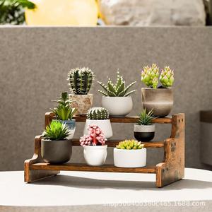 Three Tiered Wooden <b>Spice</b> Rack For Kitchen Countertop Storage Organizer Multipurpose Solid Wood - Product Image 3