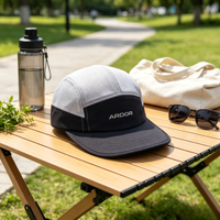 Casquette de camping en maille à 7 panneaux avec logo personnalisé, imperméable, légère, séchage rapide, style Gorpcore, pour la randonnée, Gorras, couvre-chef