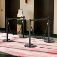 Poteau de guidage rétractable en acier inoxydable de 2 m de haute qualité, barrière de contrôle de foule pour concerts, support de file d'attente à vendre