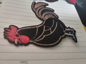 Bán buôn tùy chỉnh Chenille các bản vá lỗi với sắt ủng hộ thêu túi Giày phụ kiện Thêu Kim Cương vá - Product Image 3