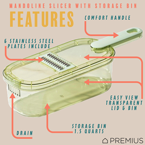 Hachoir à légumes multifonctionnel, hachoir et trancheur professionnel pour légumes et aliments avec récipient - Product Image 2