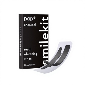 Bandes blanchissantes pour les dents au charbon de bambou et au charbon actif avec bienfaits anti-âge, double action nettoyante, durée de conservation de 6 mois - Product Image 1