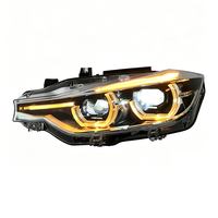 Pièce auto SJC pour BMW Série 3 F30 F35 2013-2018, projecteurs laser V3 tricolores jaune blanc ambre, phares LED