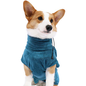 Yüksek kaliteli emici nefes çabuk kuruyan köpek giysileri banyo havlusu Pet köpek pijama köpek takım elbise - Product Image 5