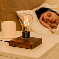 Lámpara LED de Mesa de Diseño Moderno con Bombilla Levitante Magnética Flotante, Luz de Noche, Regalo de Navidad y Decoración para el Hogar