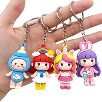 Porte-clés personnalisé 3D en caoutchouc souple 2D, écologique, durable, avec logo personnalisé