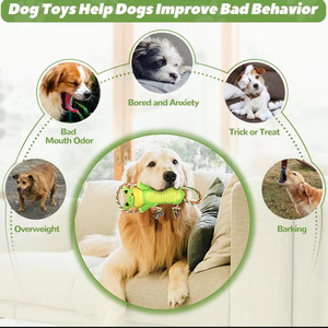 Giocattolo Interattivo per Cani: Simpatico Rana di Peluche con Corda Annodata, Gioco Sonoro per Tiro alla Fune, Giocattolo Rompicapo per la Pulizia dei Denti - Product Image 3