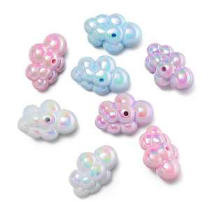 Acrylic Cloud <b>Beads</b> Irregular Shape Perforated Loose <b>Beads</b> For Jewelry Making DIY Accessories Spring 2024 Yiwu Origin - Product Image 5