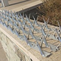 Piques de sécurité anti-escalade pour murs et clôtures en métal galvanisé à chaud