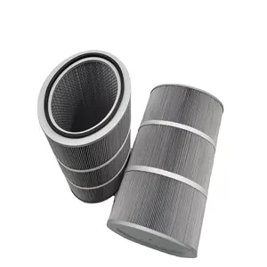 Cement Top Silo Bag Dust Collector Long Pulse Pleated Air Filter Cartridges For Powder Coating