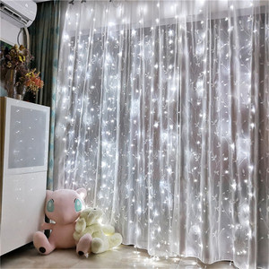 Rideau lumineux glace à lumière Led, 4 mètres, <span class=keywords><strong>guirlande</strong></span> lumineuse, pour <span class=keywords><strong>noël</strong></span>, mariage, fête du nouvel an, décoration extérieure - Product Image 1
