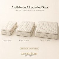 Surmatelas à ressorts ensachés OEM ODM durable et écologique pour chambre d'hôtel, norme BS7177, 5 zones, ressorts individuels, mousse, taille personnalisée