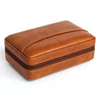 Venta Directa de Fábrica, Estuche de Cigarros de Cuero PU para Viaje, Logotipo Personalizado, Caja de Cigarros de Cuero OEM