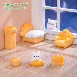 Accesorios Decorativos para Casa <span class=keywords><strong>de</strong></span> Muñecas, Miniaturas <span class=keywords><strong>de</strong></span> Comida para Jugar, Adornos Pequeños para Escritorio, Micro-Paisaje <span class=keywords><strong>de</strong></span> Osito <span class=keywords><strong>de</strong></span> <span class=keywords><strong>Pan</strong></span> - Product Image 2