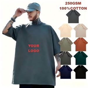 T-shirt personnalisé unisexe en coton 100% 250 GSM pour homme et femme, coupe ample vintage, gris foncé, vente en gros - Product Image 2