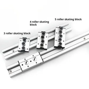 Roulement de mouvement linéaire à rouleaux SGR10N Aluminium double arbre linéaire bas prix cnc rail de guidage linéaire