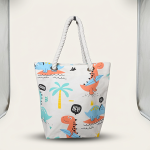 Sacs fourre-tout en coton réutilisables en gros, sacs de courses personnalisés imprimés pour les marques de détail - Product Image 1