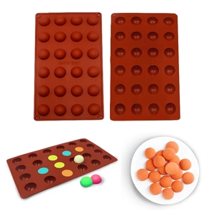 แม่พิมพ์<span class=keywords><strong>เค้ก</strong></span>ทรงกลม24รูแม่พิมพ์ซิลิโคนทรงกลมสำหรับเค้กเยลลี่พุดดิ้งแม่พิมพ์แฮนด์เมด - Product Image 1