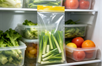 Sacs de conservation alimentaire légers et portables en PE avec fermeture éclair, imprimés sur mesure pour la marque et la promotion des aliments, et la conservation de la fraîcheur