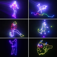 Nouveau projecteur laser de scène 3D à faisceau lumineux, mini projecteur disco DJ RGB DMX512, 5 motifs en 1, système musical 9CH CRI80