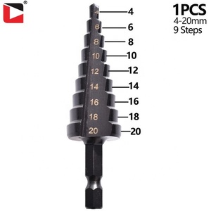 Sheet Metal Step <b>Drill</b> Set Cone <b>Bit</b> Hole Cutter Step <b>Drill</b> <b>Bits</b> Step Cone <b>Drill</b> <b>Bit</b> Hole Cutter Step <b>Drill</b> <b>Bits</b> Step <b>Drill</b> <b>Bits</b> - Product Image 5