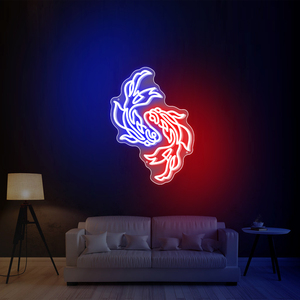Enseigne au néon personnalisée de <span class=keywords><strong>poisson</strong></span> <span class=keywords><strong>rouge</strong></span> élégante et colorée pour décor d'aquarium de salle de restaurant Lampe au néon alimentée par courant alternatif pour application d'entreprise - Product Image 6