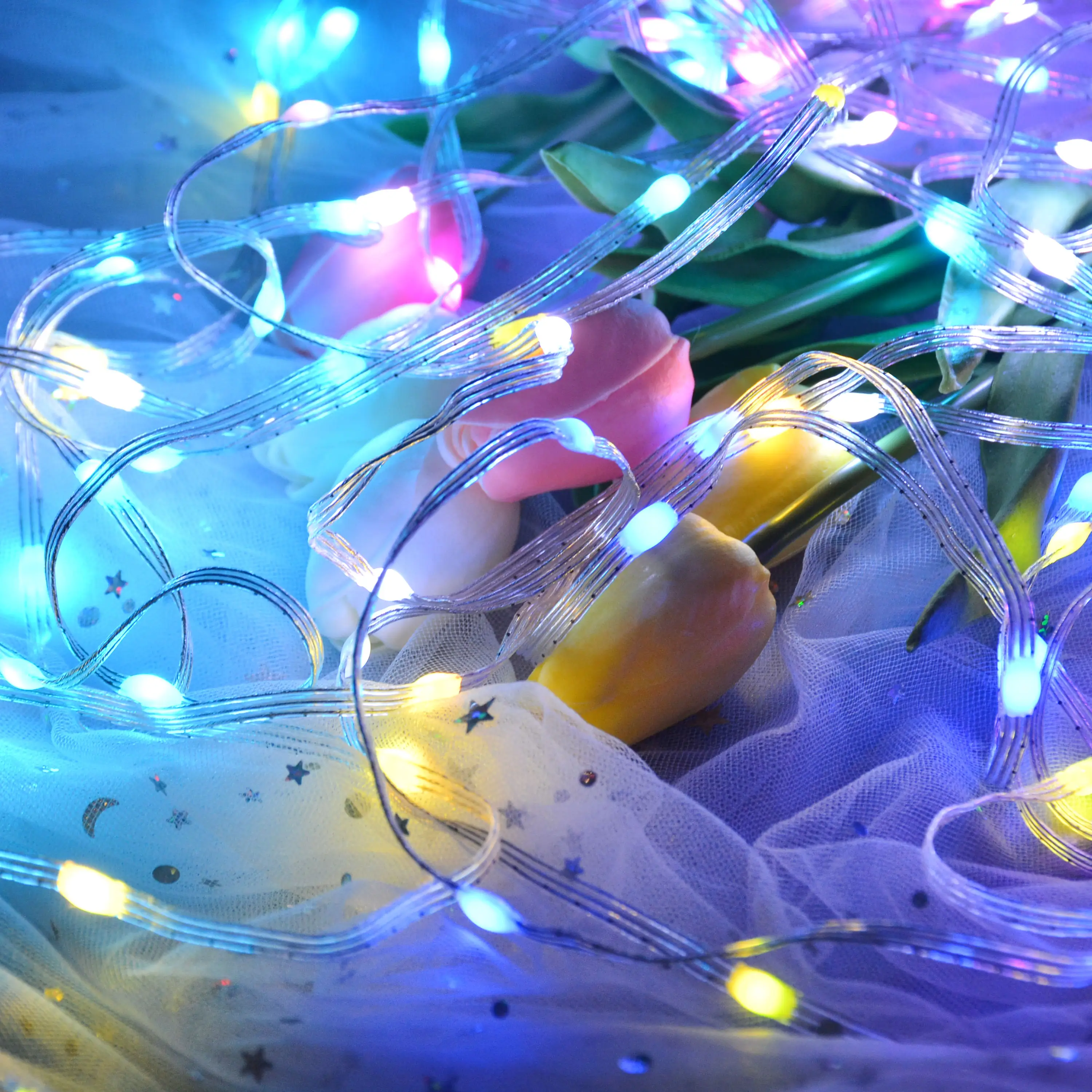 Новая продукция Rgb трубка Rgbic светодиодная полоса рождественские украшения светильник Bt App Mirage ламповая гирлянда