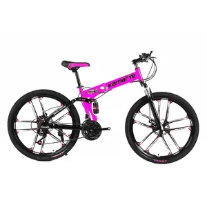 巴基斯坦 2018 便宜的折叠自行车自行车价格/无链轮折叠自行车/下坡碳中国红色折叠自行车女士