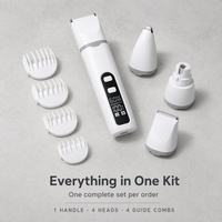 Kit de toilettage pour animaux de compagnie en matériau ABS transfrontalier, tondeuse électrique multifonctionnelle rechargeable pour chats et chiens T8, outil de toilettage 4-en-1
