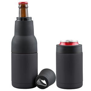 4 1 Double-Walled Stainless Steel Vacuum <b>Insulated</b> Sublimation Blank Customizable Minimalist Can Cooler 16oz Tumbler Dual Top - Product Image 6