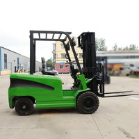 Chariot élévateur électrique à fourche 3 tonnes 5 tonnes avec batterie au lithium, chariot à palettes pour allées étroites avec hauteur de levage de 2 à 6 m pour entrepôt