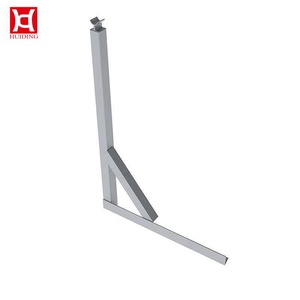 Support de montage solaire en acier galvanisé à chaud, pince de tuyau robuste, plaque de base, support pour l'installation d'antennes de toit - Product Image 3