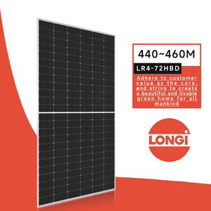 Modul Fotovoltaik LONGi <span class=keywords><strong>Hi</strong></span> <span class=keywords><strong>Mo4</strong></span> Monokristalin 440W 445W 450W 460W Panel Surya Bifasial Kaca Ganda untuk Rumah - Product Image 3