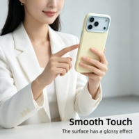 Coque de téléphone en TPU souple brillant personnalisée de 1,5 mm avec emballage personnalisé et motif arrière pour iPhone 17 Pro – Vente en gros
