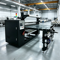 Calandre textile industrielle à tambour de 1,7 m x 420 mm, machine de pressage rotative à chaud pour tissus