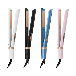 Gran oferta, plancha de pelo de hierro plano 2 en 1, plancha eléctrica PTC negativa, pantalla Digital LED de calor, plancha de pelo de cerámica - Product Image 5