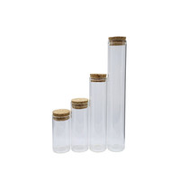 Bouteille à Souhaits Vide en Verre Transparent Lanjing Mini, Taille Personnalisée, avec Bouchon en Liège