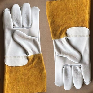 Guanti da Saldatura in Pelle da 12 Pollici con Logo Personalizzato, Guanti da Saldatore in Pelle Bovina per Uomini e Donne - Product Image 3