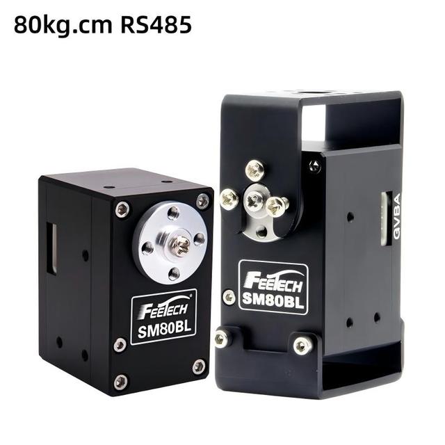 Feetech SM80BL 24V 85kg High Precision Heavy Duty RS485 Serial Bus Servo for Robot Dog Smart Car Camera Gimbal Baffle Switch