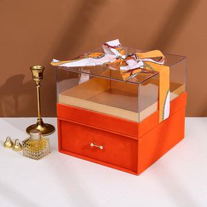 Caja de Joyería con Múltiples Cajones, Cajas de Exhibición Acrílicas de Alta Gama, Almacenamiento de Joyería de Doble Nivel, Caja de Regalo para el Día de San Valentín con Diseño de Cajón - Product Image 1