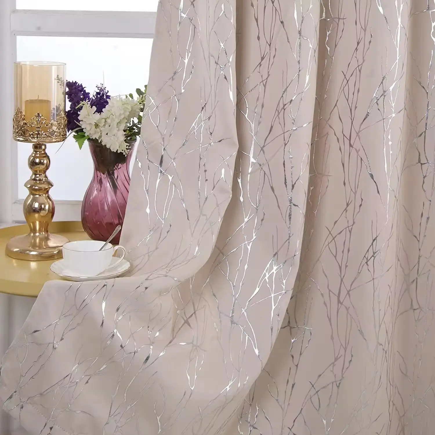 Cortinas opacas modernas de lujo para dormitorio, hogar, café, estilo plisado con patrón sólido, cortinas de ventana bordadas para Hotel