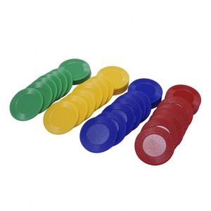 Jetons de poker en plastique colorés de haute qualité en gros, sans valeur nominale, adaptés aux casinos et aux jeux de société - Product Image 3