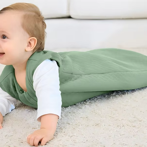 Gigoteuse en coton pour bébé avec fermeture éclair bidirectionnelle, gigoteuse matelassée chaude, 0-6 mois - Product Image 1