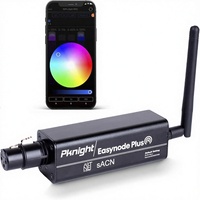 Pknight EasyNode Plus 2.4G WiFi DMX512 Node avec batterie intégrée 16H ArtNet SACN LED Corps en cuivre Blanc neutre 4100K Contrôle par application