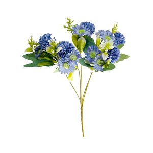Bouquet de chrysanthèmes artificiels 32 cm, fleurs en soie, décoration de mariage, décoration de la maison, accessoires de photographie en extérieur, matériaux de bricolage - Product Image 5