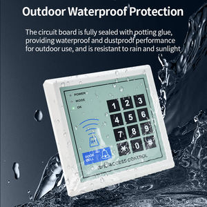 قارئ بطاقات RFID خارجي مقاوم للماء من مادة ABS مع نظام التحكم في الوصول بالرمز السري وإدارة الحضور الذكي - Product Image 3