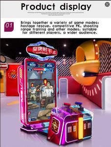 Juego de disparos competitivo para dos jugadores con dos pistolas y cambio de escenas múltiples, consola arcade que funciona con monedas - Product Image 4