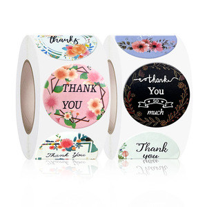 Autocollants holographiques personnalisables « Merci » auto-adhésifs, résistants à l'eau, avec fonction anti-rayures, en papier adhésif pour étiquettes d'expédition - Product Image 4