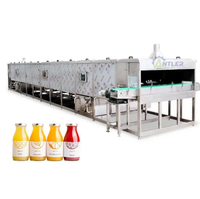 Pasteurisateur tunnel à pulvérisation continue pour bouteilles de bière en verre et canettes