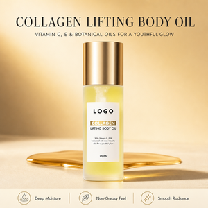Huile corporelle raffermissante au collagène, vitamines C et E, huiles végétales, nourrissante en profondeur pour peaux sèches, éclat radieux, soin corporel quotidien, marque privée OEM ODM - Product Image 4